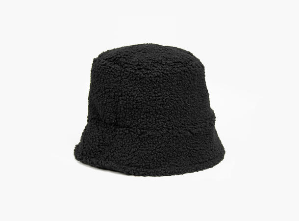 MANZINI Bøttehatt i Semsket Immitasjon 09 Black 