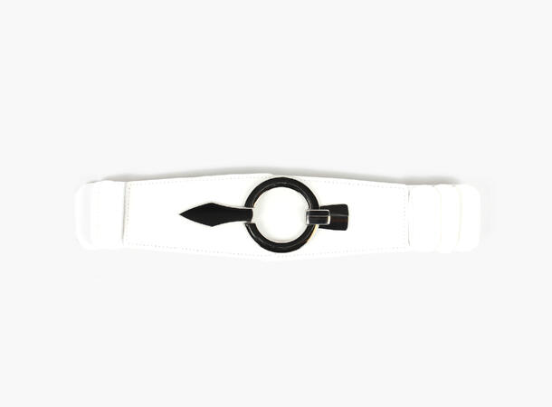 MANZINI Carmen Elastisk Midjebelte 01 White 