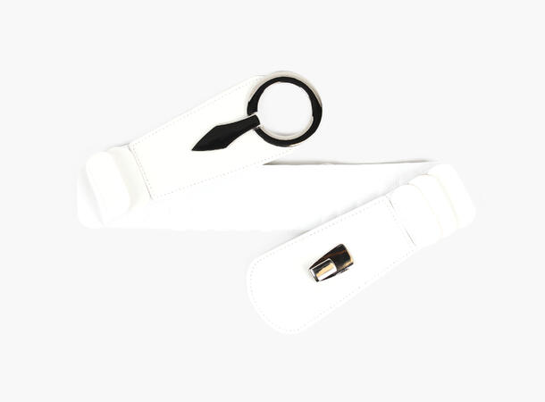 MANZINI Carmen Elastisk Midjebelte 01 White 