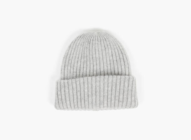 MANZINI Chunky Fluffy Rib Beanie 05 Grey melange 