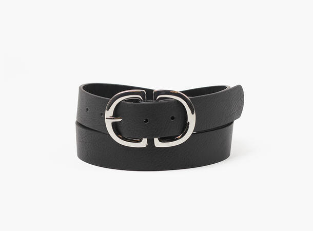 MANZINI D-ring Belte i Skinnmix 09 Black 