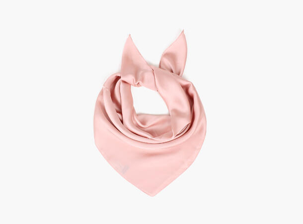 MANZINI Ensfarget Skjerf 70 x 70 cm Lys Rosa 51 