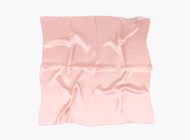MANZINI Ensfarget Skjerf 70 x 70 cm Lys Rosa 51 