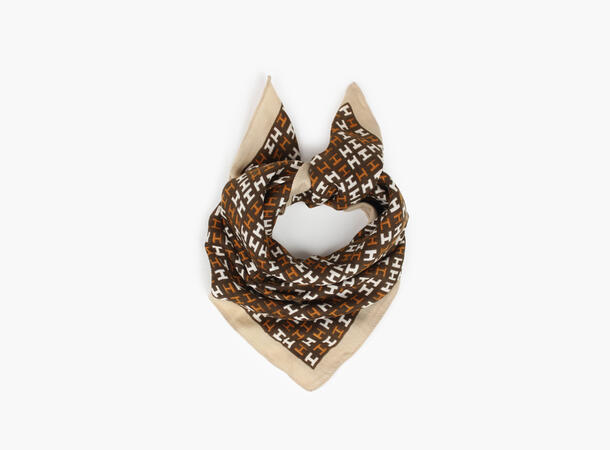 MANZINI H-Skjerf 70 x 70 cm Brun 19 