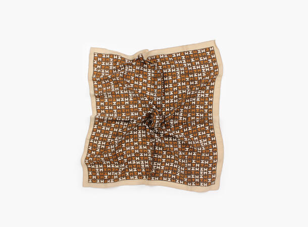 MANZINI H-Skjerf 70 x 70 cm Brun 19 