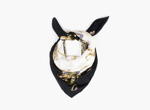 MANZINI Jewels Scarf 70 x 70 cm 09 Black 