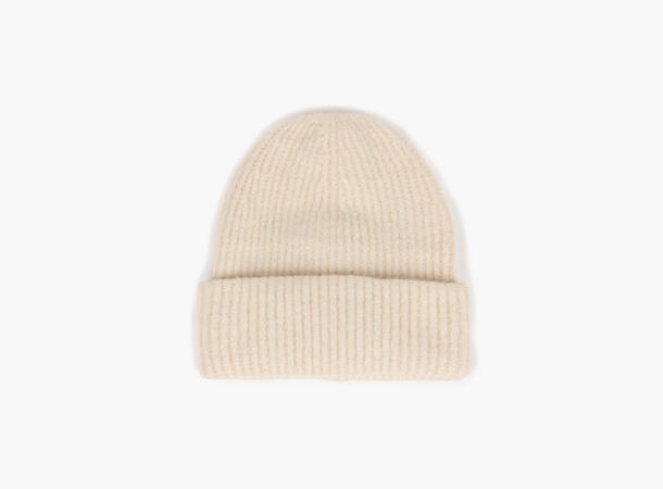 MANZINI Klassisk Lue i Rib Offwhite 11 