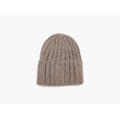 MANZINI Rib Beanie Lys brun 18