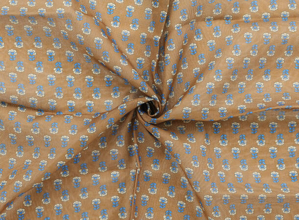 MANZINI Skjerf Hageblomst 55 x 55 cm Brun 19 