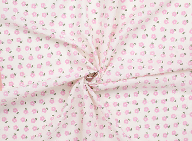 MANZINI Skjerf med Daisy Print 65x65 cm Lys Rosa 51 