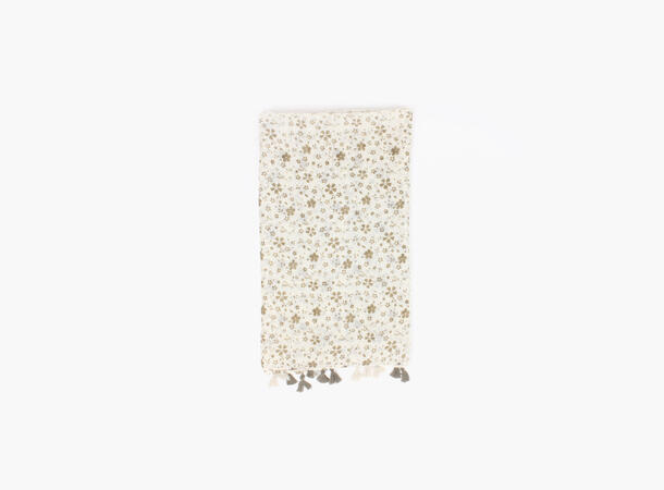 MANZINI Tiny Flower Scarf 11 Offwhite 