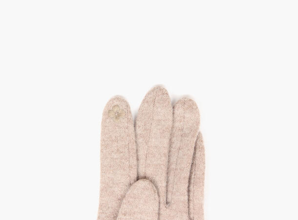 MANZINI Touch Gloves With Bow 15 Beige 