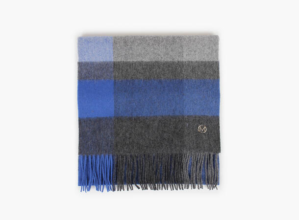 MONTECRISTO 100% Wool Scarf 75 Blue 