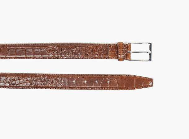 MONTECRISTO Carl Skinnbelte Croco 3,5 cm 100 cm 