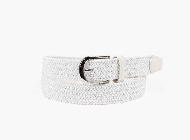MONTECRISTO Ensfarget Strikkbelte 01 White 80 cm 