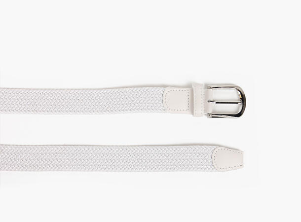 MONTECRISTO Ensfarget Strikkbelte 01 White 80 cm 