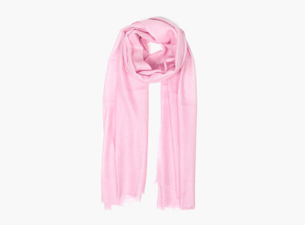 MONTECRISTO Klassisk Ensfarget Ullskjerf 51 Lt pink 