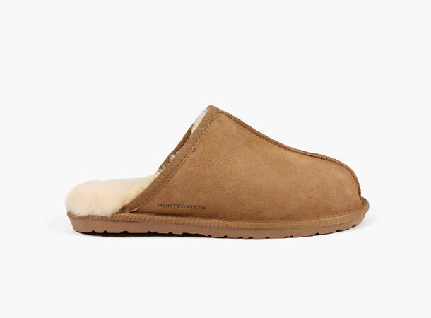 MONTECRISTO Men's Fur Slippers 15 Beige 43 