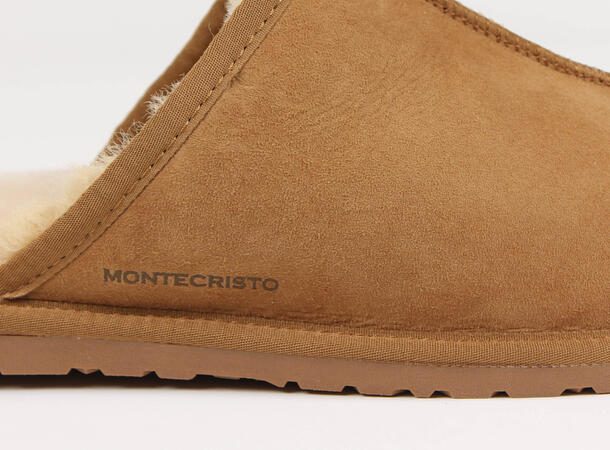 MONTECRISTO Men's Fur Slippers 15 Beige 43 