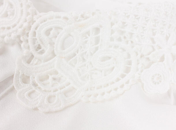Manzini basic shirtcollar w/lace 01 White 