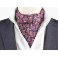 Montecristo 100% silk printed silk Ascot Marine bl&#229; 79