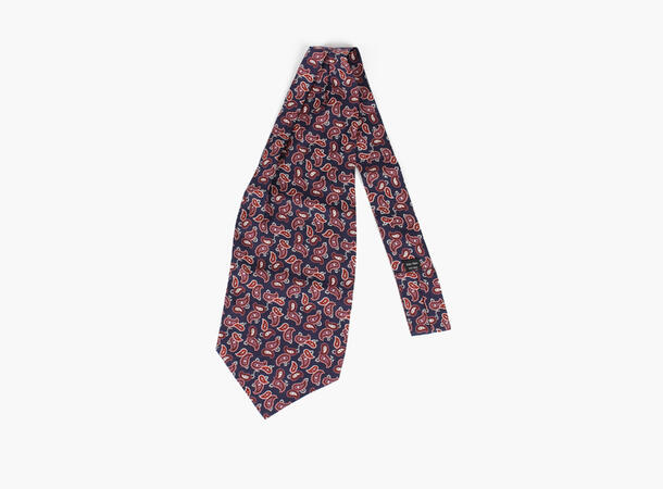 Montecristo 100% silk printed silk Ascot Marine blå 79 