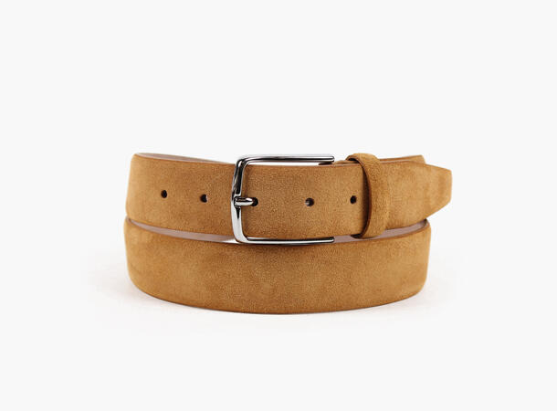 NOHR 100% leatherbelt 3,5 cm 105 cm 