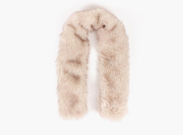 NOHR Angela Skjerf i Fuskepels Beige 15 