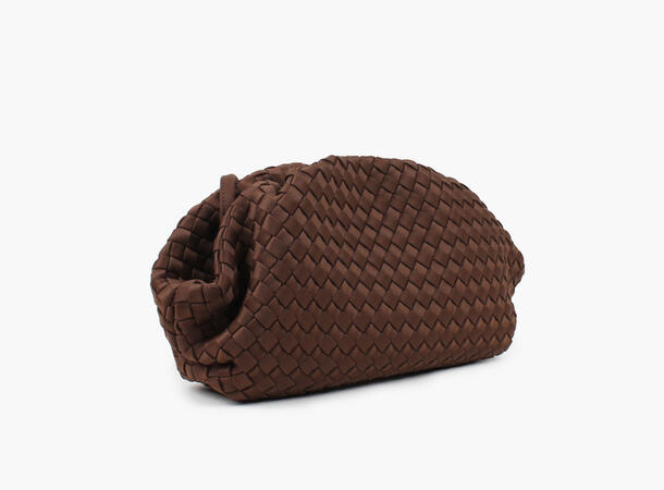 NOHR Annabel Neoprene Clutch Mørk brun 19 