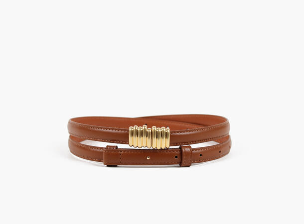 NOHR Beate Smalt Midjebelte Cognac 17 80 cm 