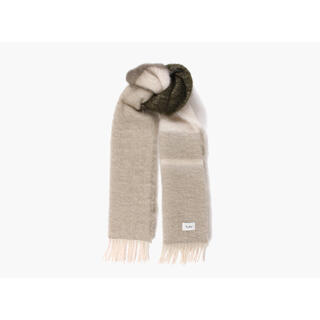 NOHR Camilla Fluffy Mohair Scarf 89 Olive