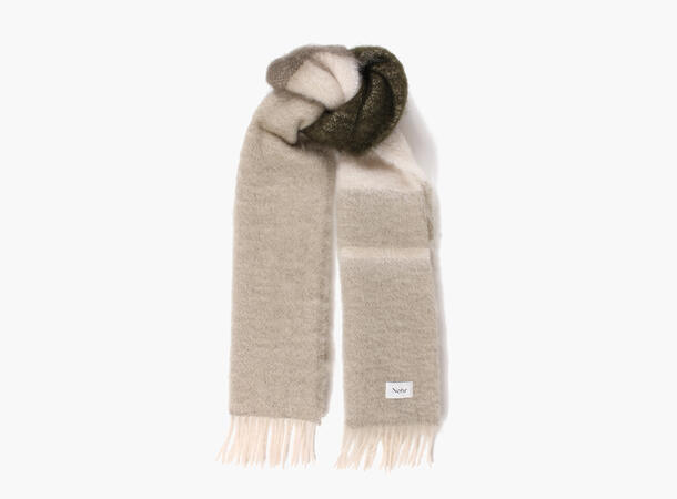 NOHR Camilla Fluffy Mohair Scarf 89 Olive 