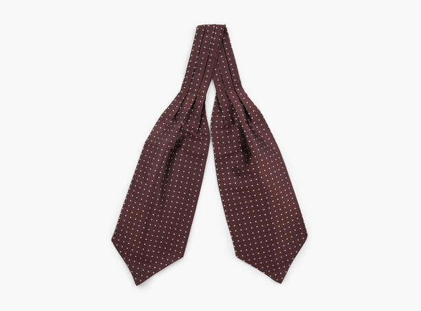 NOHR Carlos Polkadot Silk Ascot Brun 19 