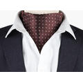 NOHR Carlos Polkadot Silk Ascot Brun 19