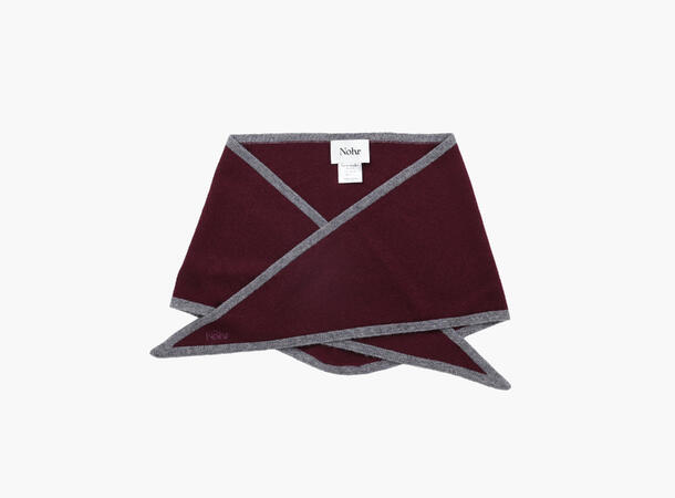 NOHR Lara Duo Wool Cashmere Triangle Burgund 49 