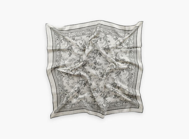 NOHR Lilly Silk Scarf Oliven grønn 89 