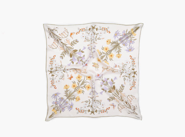 NOHR Lykke Silkeskjerf 65 x 65 cm Offwhite 11 