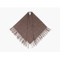 NOHR Oda Wool Triangle Fringe Scarf Lys brun 18