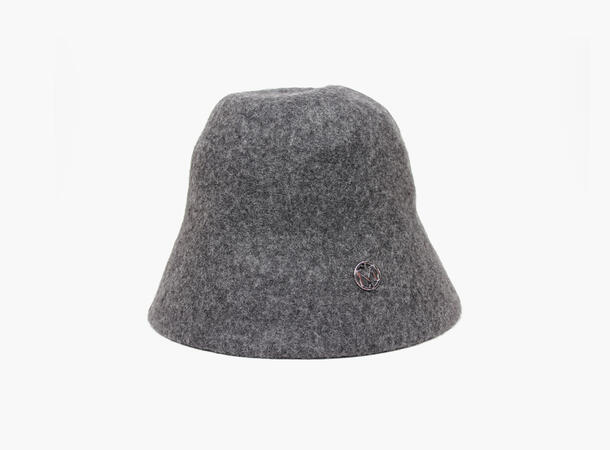NOHR Synne Wool Bucket Hat 08 Charcoal 