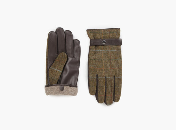 NOHR Tom Wool Leather Gloves Oliven grønn 89 9,5 