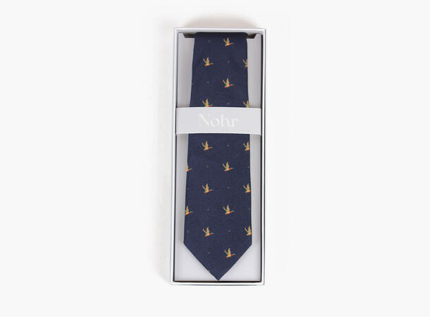 NOHR silkeslips Michael navy fuglemotiv 79 Navy 
