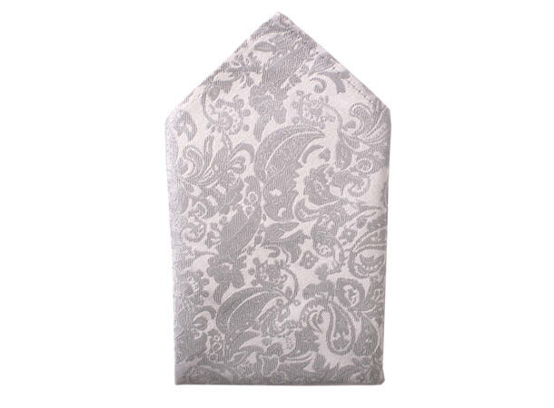 MANZINI 100 % Silk handekerchief Col. 05 Silvergrey 