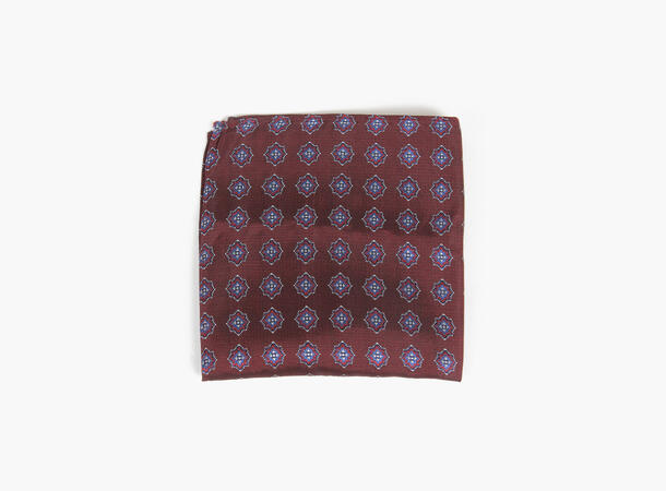 MANZINI 100% silk handky 49 Burgundy W33-2205-25 