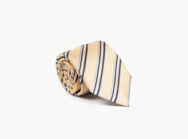 MANZINI 100% silk tie 7,6 cm width 25 Yellow 