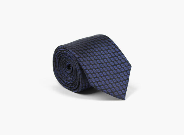 MANZINI 100% silk tie 7,6 cm width 75 Blue 