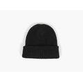 MANZINI Chunky Fluffy Rib Beanie 09 Black