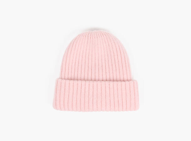 MANZINI Chunky Fluffy Rib Beanie 51 Light pink 
