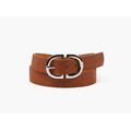 MANZINI D-ring Belte i Skinnmix 17 Cognac
