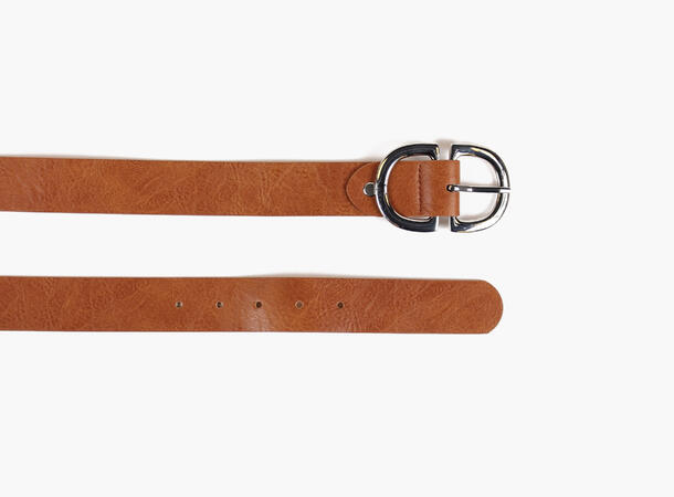 MANZINI D-ring Belte i Skinnmix 17 Cognac 