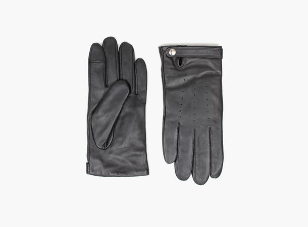 MANZINI Eksklusive Kjørehansker 09 Black 9,5 